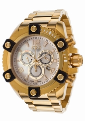 New Mens Invicta 15828 Reserve 58mm Arsenal Chronograph Gold Tone Bracelet Watch