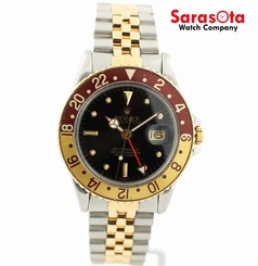Rolex GMT-Master 16753 Black Dial Root Beer 18K/Steel Automatic Men's Watch