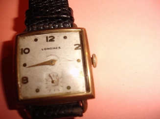 VINTAGE SWISS MADE SQUARE GOLD FILLED TOP LONGINES 10L 17J GENTS WATCH