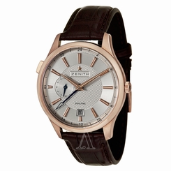 Zenith Men's Captain Dual Time Rose Gold Automatic Watch - 18-2130-682-02-C498