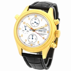 IWC 18K Yellow Gold 42mm Doppel Chronograph Split Second Rattrapante Box Warrant