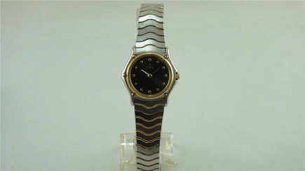Authentic EBEL 1911 Gray Color Dial 18K/Steel Quartz Ladies Watch