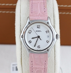 Ebel 1911 Series Ladies Pink Leather Swiss Quartz Watch