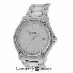 Authentic Men's Ebel 1911 E9187251 Date Stainless Steel Quartz Watch