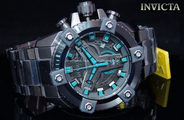 New Invicta 63mm Coalition Grand Octane Swiss Chrono Stainless Steel Watch 19585
