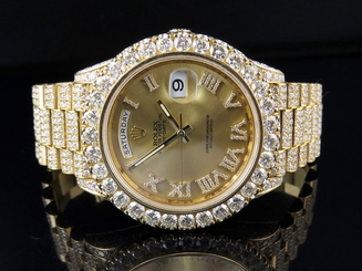 Mens Rolex Day-Date II 18k 40MM President 228238 Yellow Gold Diamond Watch 30.5