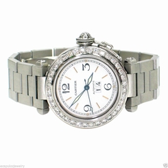 Pasha de Cartier 2475 Automatic Unisex Stainless Steel Watch Pre-Owned S=6 1/4
