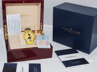 ULYSSE NARDIN YELLOW DIVER MARINE CHRONOMETER, Rf.263.33, BOX, PAPERS