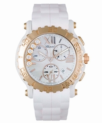 CHOPARD HAPPY SPORT CHRONOGRAPH DIAMOND LADIES WATCH 28/8515 NEW $14,530 RETAIL!