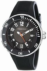 Philip Stein Men's 34-BB-RB Extreme Black Rubber Strap Watch 722631389483