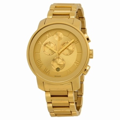New Movado 3600209 Chrono Bold Gold Ion-Plated Steel Women's Watch
