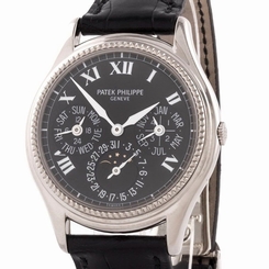 Authentic Men's Patek Philippe 5038G Perpetual Calendar 18K White Gold Watch