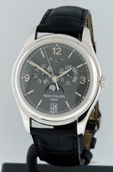 Patek Philippe 5146G Annual Calendar Moonphase 18k White Gold gent's watch.