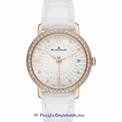 NEW Blancpain Villeret Ultra Slim 18k Rose Gold Diamond $25,600.00 ladies watch.