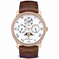 NEW Blancpain Villeret Quantieme Perpetual 8 Days $58,900.00 gent's Gold watch.