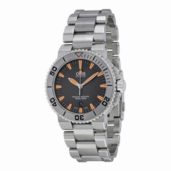 New Oris Aquis Date Grey Dial Stainless Steel Mens Watch 73376534158MB