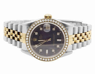 Rolex Datejust Midsize 2 Tone 78273 18k/Steel Gold 31MM Jubilee Diamond Watch