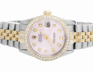 Rolex Datejust 2 Tone 78273 18k Gold 31MM Stainless Steel Jubilee Diamond Watch