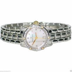 Maurice Lacroix Stainless & 18K Gold Ladies Mother of Pearl Dial Watch Pre-Owned