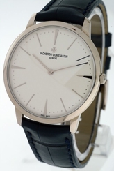 Vacheron Constantin Patrimony Grand Taille 18k White Gold gent's 40mm watch.