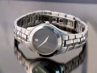 Movado Watch Ladies Model Sports Edition SE Two Tone Museum Dial NICE