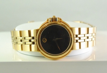 Movado 88 36 835 Women's Black Dial Stainless Steel Analog Watch