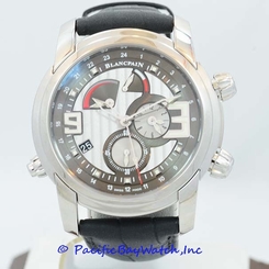 NEW Blancpain L-Evolution GMT Alarm $25,800.00 gents stainless steel 43mm watch.