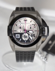 Technomarine Men's Chronograph Watch 909001 Titanium Case Grey Dial