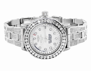 New Ladies Breitling Aeromarine MOP Colt Oceane 33 Diamond Watch A77387 13.5 Ct
