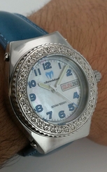 TechnoMarine Apnea AB11 TechnoMarine 1 ct dia Wristwatch 30ATM WR might not work