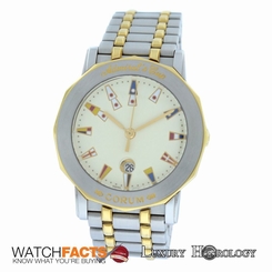 Men's Unisex Corum Admirals Cup 99.330.21 18K Gold Steel Date Quartz Watch