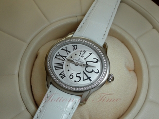 Audemars Piguet Millenary Ladies Silver Dial Diamond Bezel 77301ST.ZZ.D015CR.01