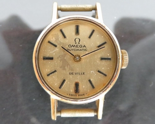  100% Authentic OMEGA AUTOMATIC DE VILLE Women's Wrist Watch 24J 551.0057 Swiss