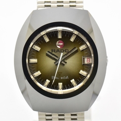 Auth RADO BALBOA Men's Watch Date Tungsten Brown Gradation Dial Automatic #9139