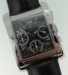 Bedat & Co. No. 7 Automatic Chronograph Black Dial Stainless Steel Ref: 768