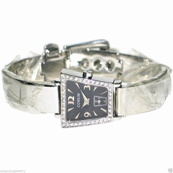 CORUM TRAPEZE Stainless Steel & Diamond Ladies Belt Buckle Watch "STORE DISPLAY"