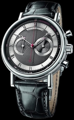 Breguet Classique Chronograph 18kt White Gold 42.5mm 5287BB/92/9ZU 3Hz Frequency