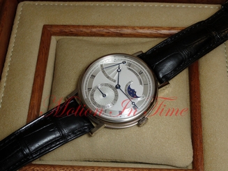 Breguet Classique Power Reserve 18kt White Gold 39mm Moonphase 7137BB/11/9V6