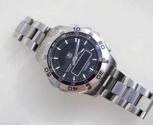 TAG Heuer Men's CAF1010.BA0821 Aquaracer Chronotimer Analog-Digital Watch Black
