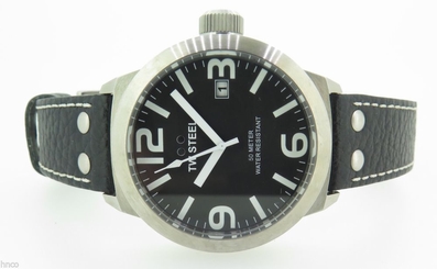 .TW STEEL 45MM TW622 OVERSIZE STEEL 50M WRIST WATCH