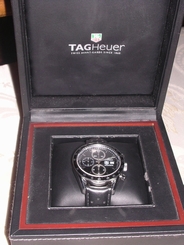 BEAUTIFUL TAG HEUER CARRERA CALIBRE 16 CHRONOGRAPH 2 BANDS/CLASPS EXTRA BEZEL