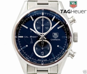 Auth TAG HEUER Carrera Calibre 1887 Chronograph CAR2110 SS Automatic Men's watch