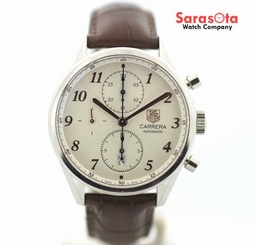 Tag Heuer Carrera CAS2112 41mm Chronograph Brown Leather Automatic Men's Watch