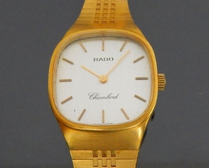 100% Authentic RADO Chambord Hand Winding Ladies Watch Gold Tone 17Jewels Swiss
