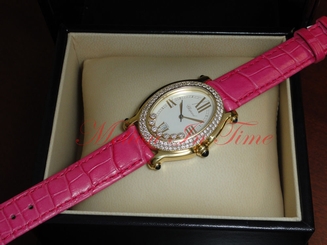 Chopard Happy Sport 7 Floating Diamonds 18k Yellow Gold Diamond Bezel 27/7000-23