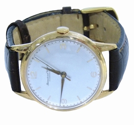 VINTAGE IWC 18K ROSE GOLD MECHANICAL MENS WATCH PRE-OWNED