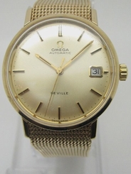 OMEGA Automatic De-Ville Solid Yellow Gold 9Carat Gent's Used Watch Omega Box