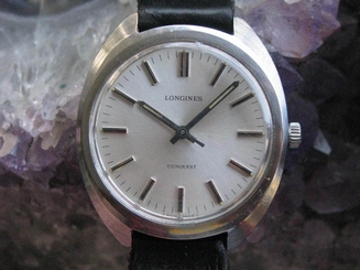 Longines Conquest Vintage Stainless Steel Manual-Wind Wrist Watch