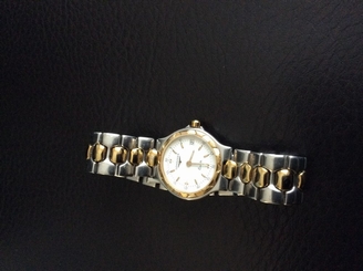 LONGINES Ladies "CONQUEST L1.114.3" Quartz Watch GOLD /ST.STEEL Silver Dial