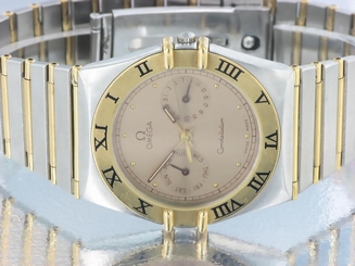  Omega Constellation Stainless Steel & Yellow Gold Day Date Mens Watch